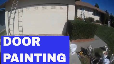 How To Paint A Steel Roll Up Garage Door Youtube