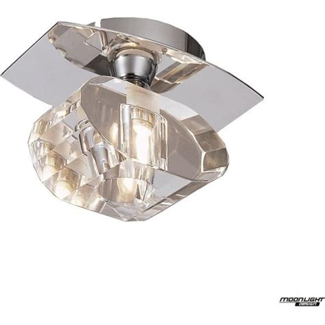 Alfa Single Light Ceiling Fitting Polished Chrome Indoor Lights From