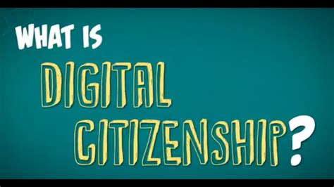 Digital Citizenship Mind Map