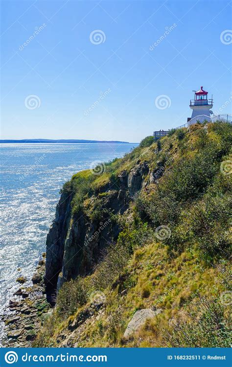 Cape Enrage Lighthouse In New Brunswick Stock Image Image Of