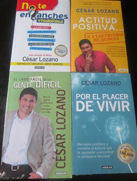 4 Libros César Lozano No Te Enganches Actitud Positiva Etc 1250