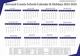 Broward County Schools Calendar & Holidays 2023-2024