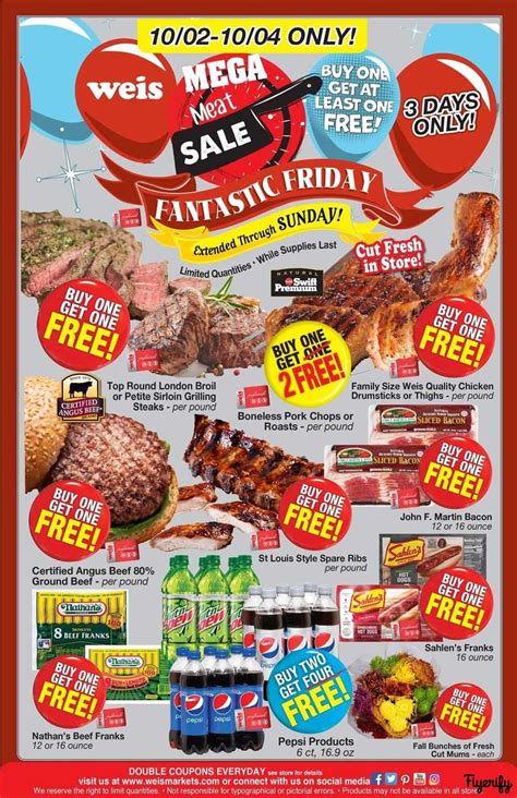 Weis Weekly Ad And Flyer October 2 To 4 Canada