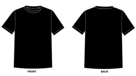 Black Tshirt Template Png Collection Of Blank Black T Shirt Png 23