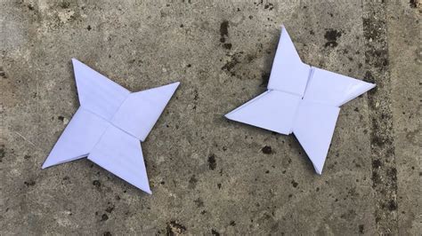 Comment faire un shuriken en origami - tuto facile - YouTube