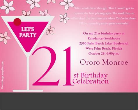 Funny 21st Birthday Invitation Wording Birthdaybuzz