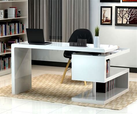 Affordable White Modern Office Desk Chicago