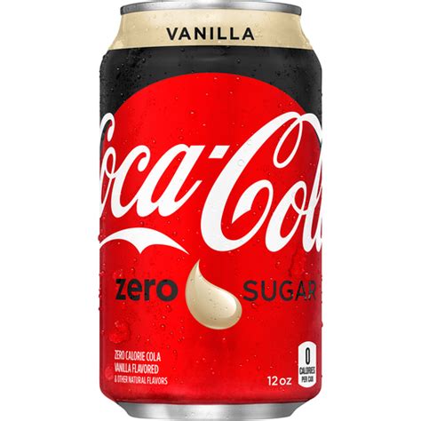 Coca Cola Vanilla Zero Sugar Can 12 Fl Oz Caseys Foods