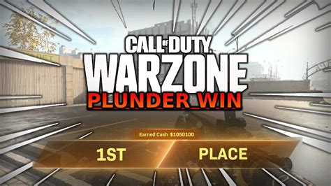 Call Of Duty Warzone I Won My First Game How To Win Plunder Youtube