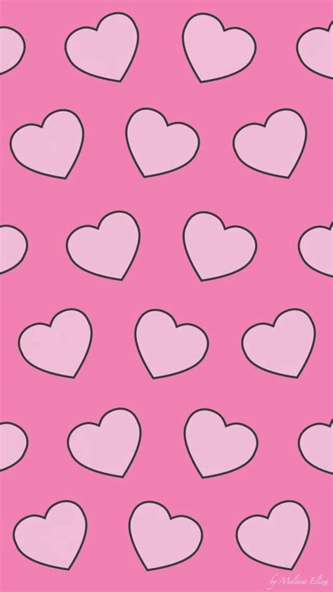 Wallpaper Pink Hearts Iphone Wallpaper Pattern Heart Wallpaper
