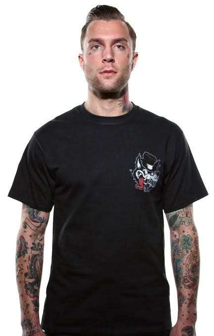 No Club Wolf On A Black Shirt By Lucky 13 Clothing