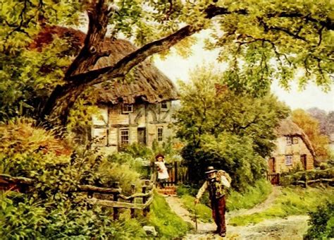 The Cottages And The Village Life Of Rural England 1912 Houghton Sussex