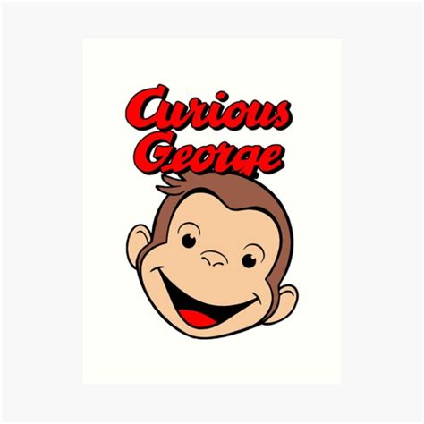 Curious George Art Print By Pop Pop P Pow Redbubble
