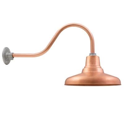 Copper gooseneck light fixture wall mount home ideas collection. Universal Copper Gooseneck Wall Light | Farmhouse lighting ...
