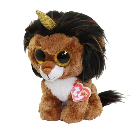 Ty Beanie Boos Ramsey The Unilion Glitter Eyes Medium Size 9