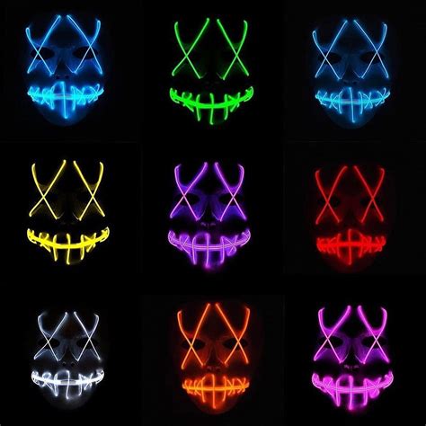 3840x2160px 4k free download tagital halloween mask led light up funny masks the purge movie