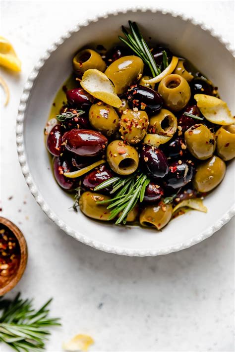 Easy Marinated Olives 7 Simple Ingredients Plays Well With Butter