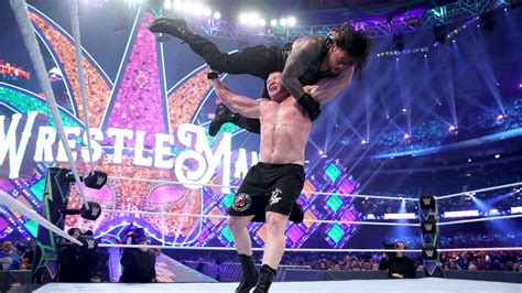 Brock Lesnar Vs Roman Reigns Universal Championship Match Photos Wwe