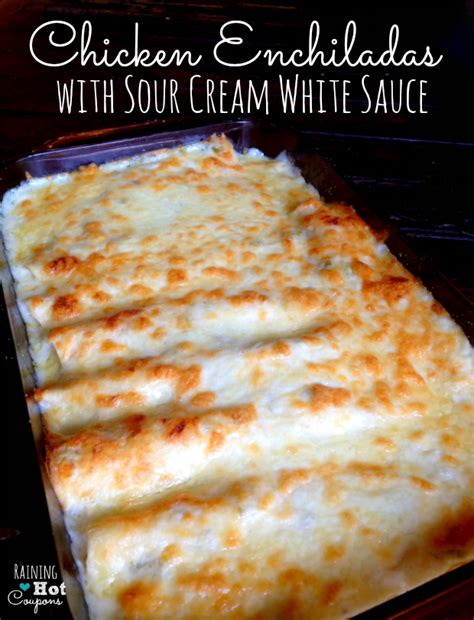 Maybe you would like to learn more about one of these? Chicken Enchiladas with Sour Cream White Sauce