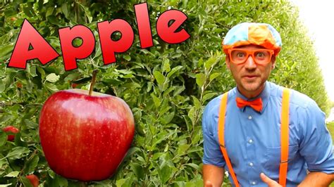 Blippi Visits An Apple Factory Healthy Eating Videos For Kids Educational Videos For