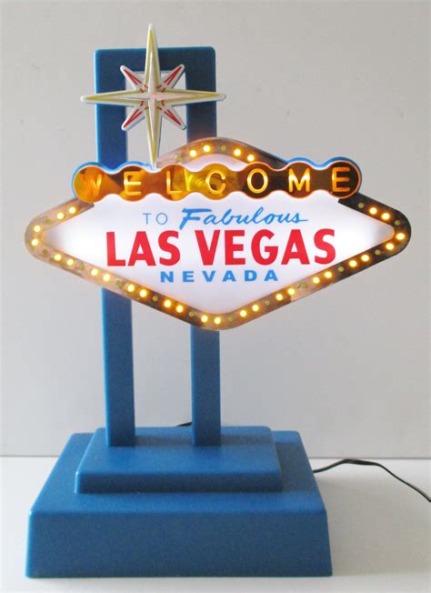 New Welcome To Fabulous Las Vegas Nevada Flashing Light Sign Etsy