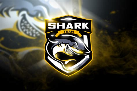 Shark Team Mascot And Esport Logo Branding And Logo Templates