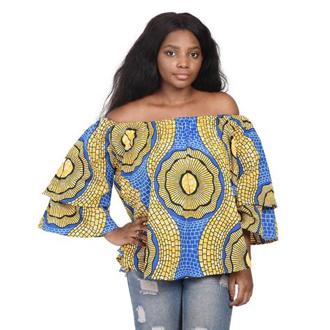 African Print Blouse