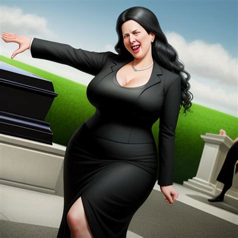 High Resolution Images Smile At Funeral Curvy Woman Big Boobs
