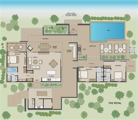 Villa And Residence Floor Plans Vomo Island Fiji