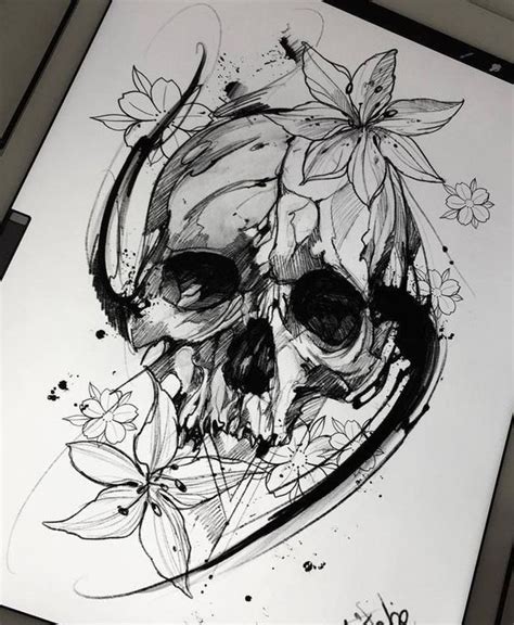 Desenhos De Caveiras Para Tatuagem Tatuagens Ideias Skulls Drawing
