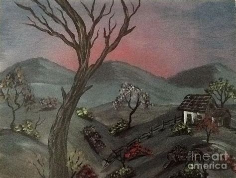 Lone Tree Painting By Gloria Marshall Fine Art America