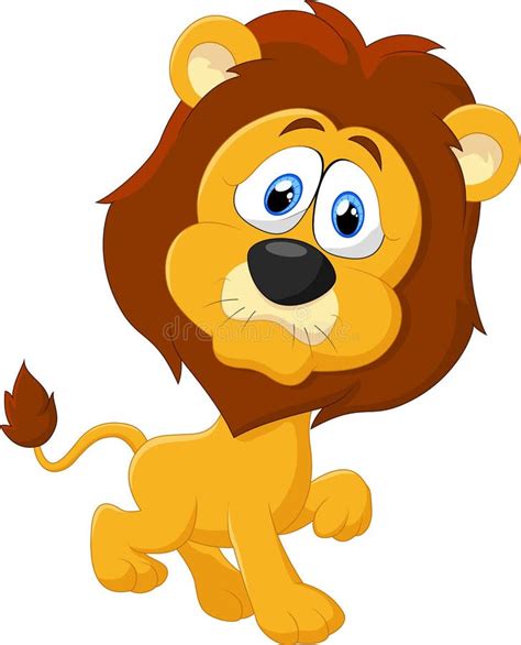 Cute Lion Cartoon Stock Vector Illustration Of Cartoon 59576413