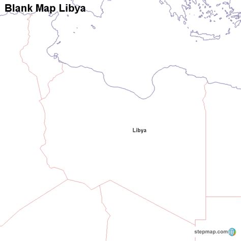 Blank Map Libya Von Countrymap Landkarte Für Libyen
