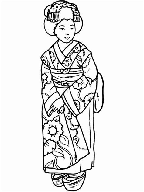 gambar adult coloring page princesses japanese princess 8 pages adults japan di rebanas rebanas