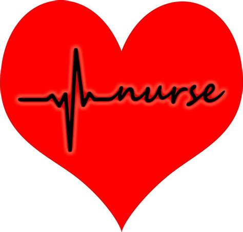 Nurse Heart In Red Sticker By Lucyfur85 Nursing Valentine Nursing