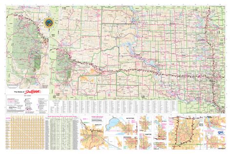 South Dakota Wall Map Executive Commercial Edition