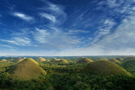 Chocolate Hills Bohol Island The Philippines The Chocolate Hill Are