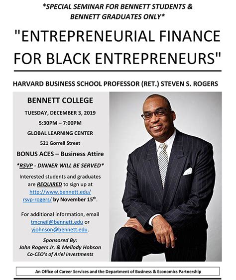 Entrepreneurship Finance For Black Entrepreneurs Bennett College