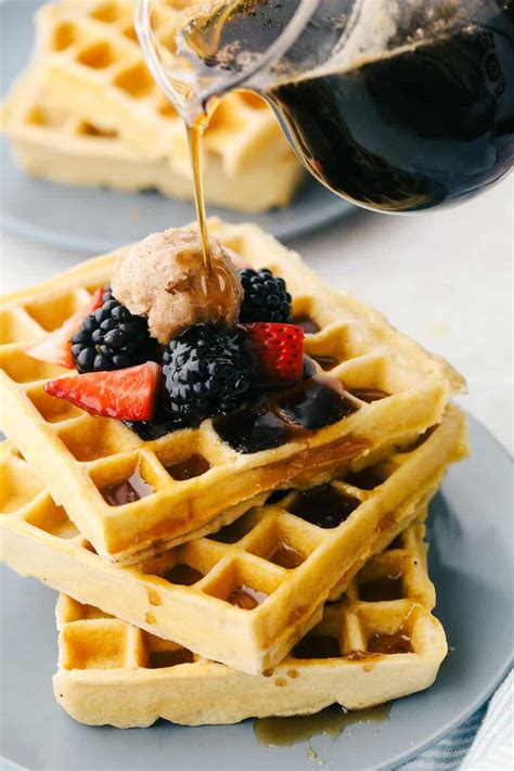 Fluffy And Perfect Homemade Waffles Lose Belly Fat