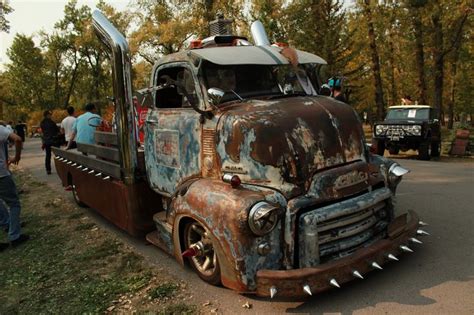 rat style 1948 54 gmc coe cab over engine flatbed rat rods truck