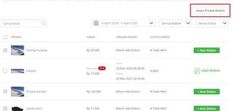 Selecciona la cara a la que se aplica. Cara Atur Diskon Potongan Harga untuk Toko Official Store