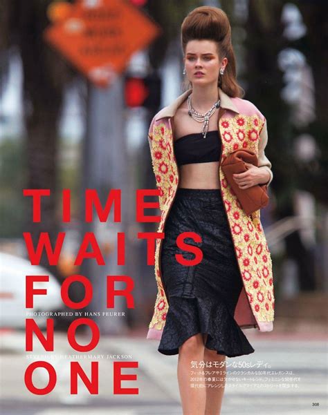 Time Waits For No One Monika Jagaciak By Hans Feurer For Vogue Japan April Visual