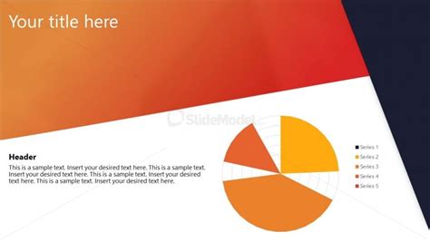 Radar Chart Orange Corporate Powerpoint Theme Slidemodel