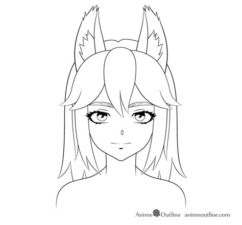 Wolf Ears Drawing Simple Comarroz Wallpaper