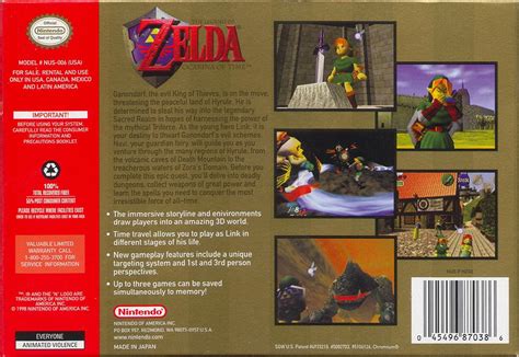 The Legend Of Zelda Ocarina Of Time Cover Or Packaging Material