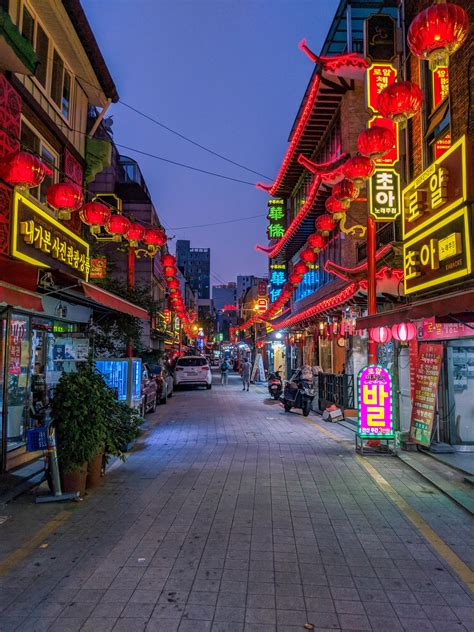 Neon Glow In China Town Busan South Korea Travel