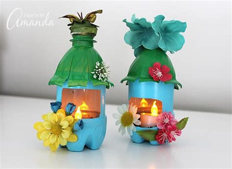 Fairy House Night Lights From Plastic Bottles Recycle Craft