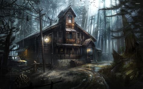 Scary House Background Minionswallpaper