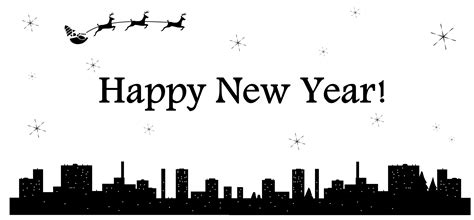 Clipart - New Year postcard