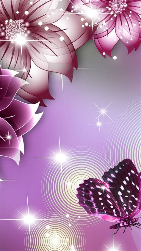 Purple Butterfly Cellphone Wallpaper Cute Wallpapers